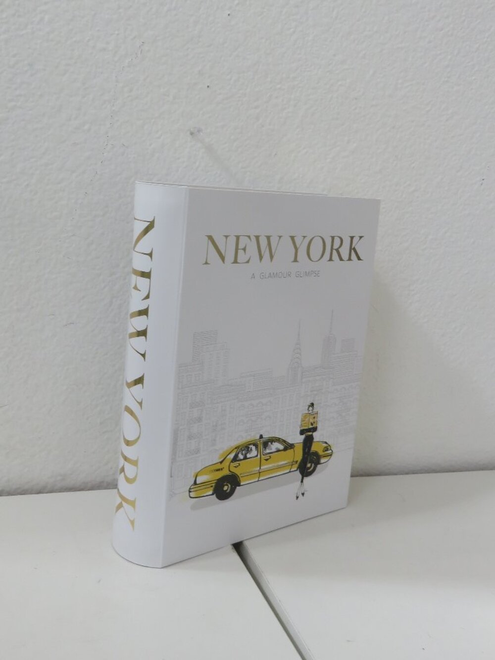 (#137) New York a glamour glimpse)  Book Box Storage 11" x 8" x 2.5" inches